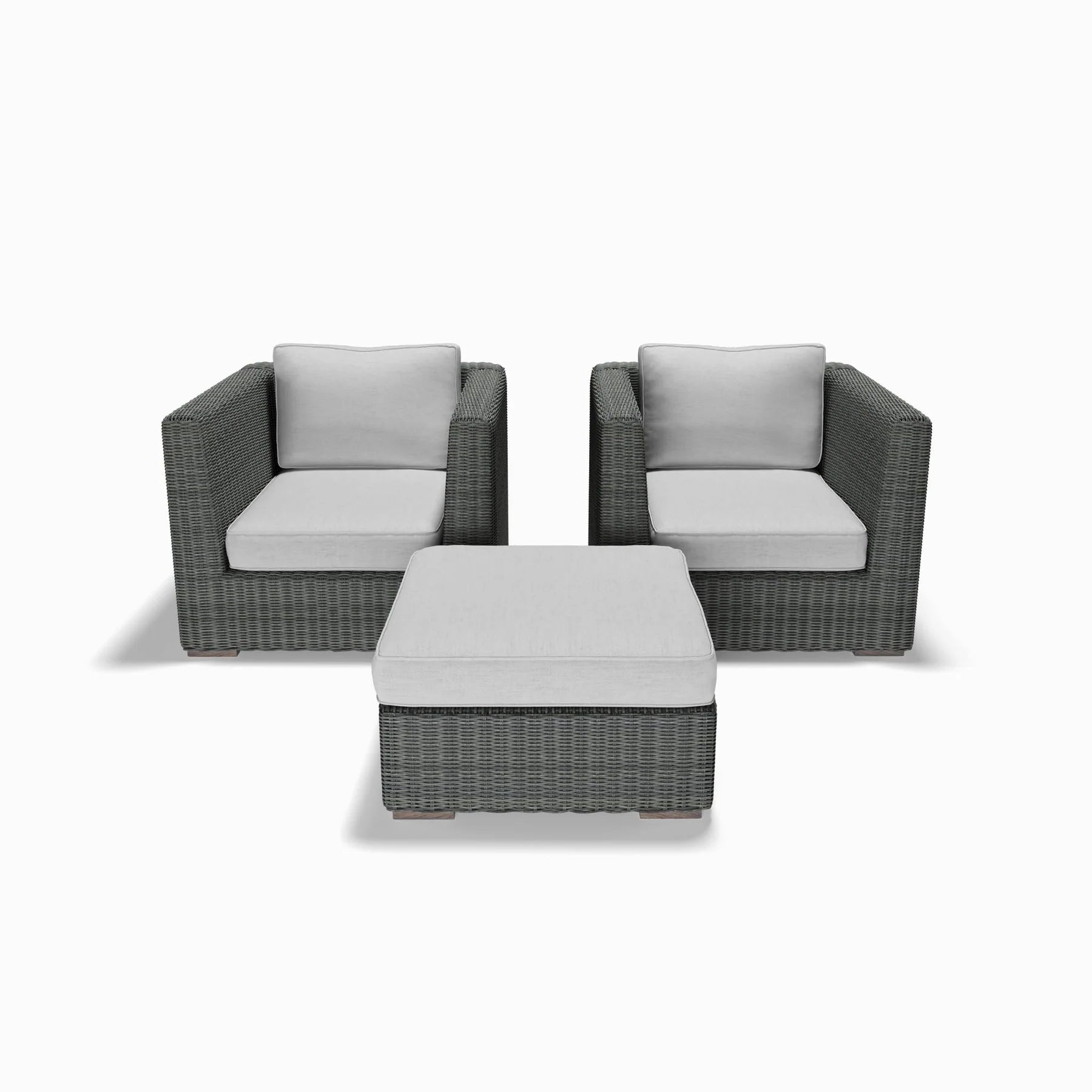 3-Piece Club Chair and Ottoman Set - AVELINE Furniture