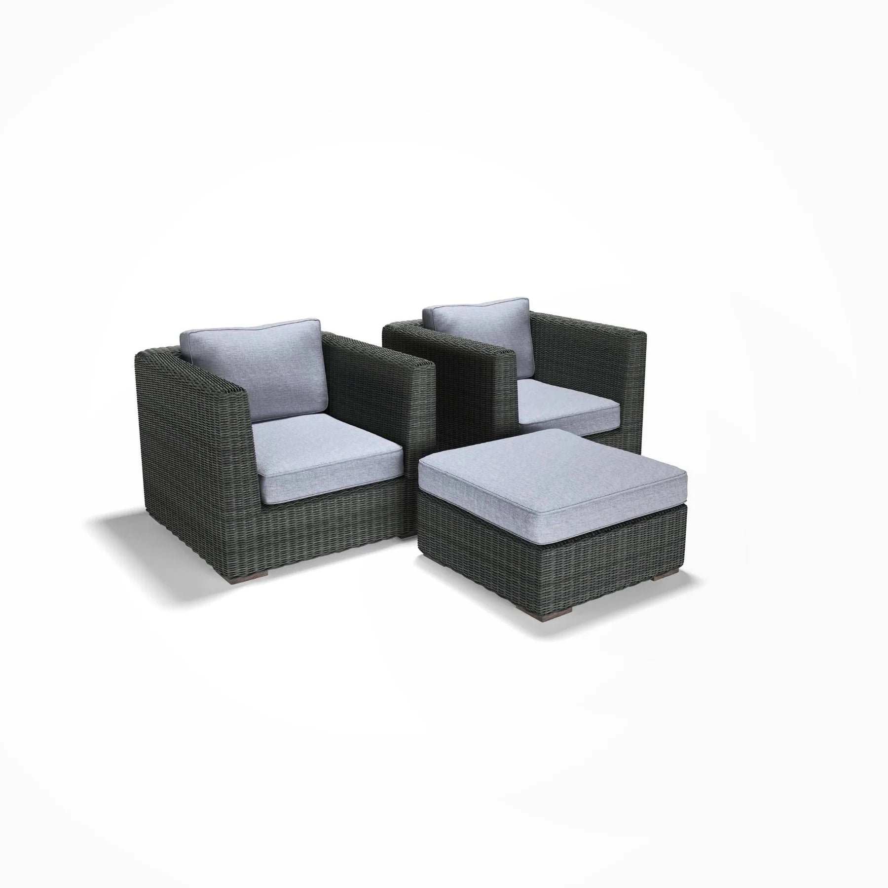 3-Piece Club Chair and Ottoman Set - AVELINE Furniture