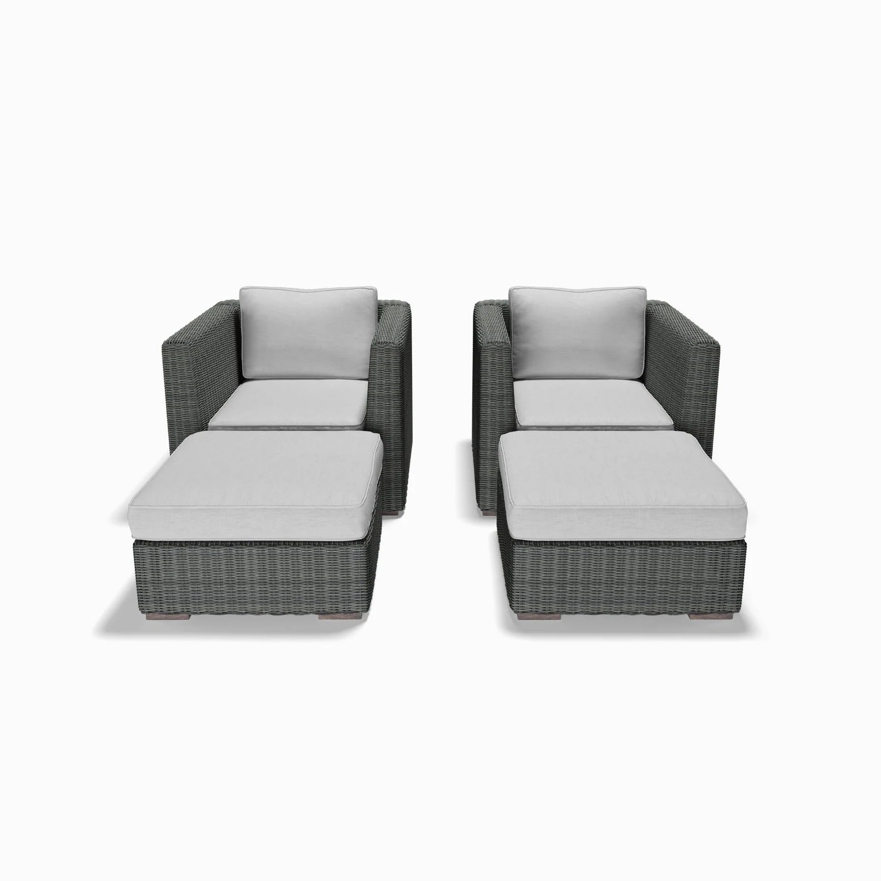 4-Piece Club Chair and Ottoman Set - AVELINE Furniture