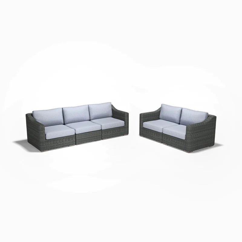 5-Piece Sofa and Loveseat Set - AVELINE Furniture